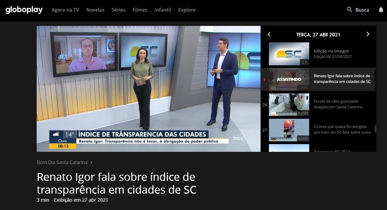 Transparência na Gestão Municipal: Rio do Sul fica em 1° lugar em SC