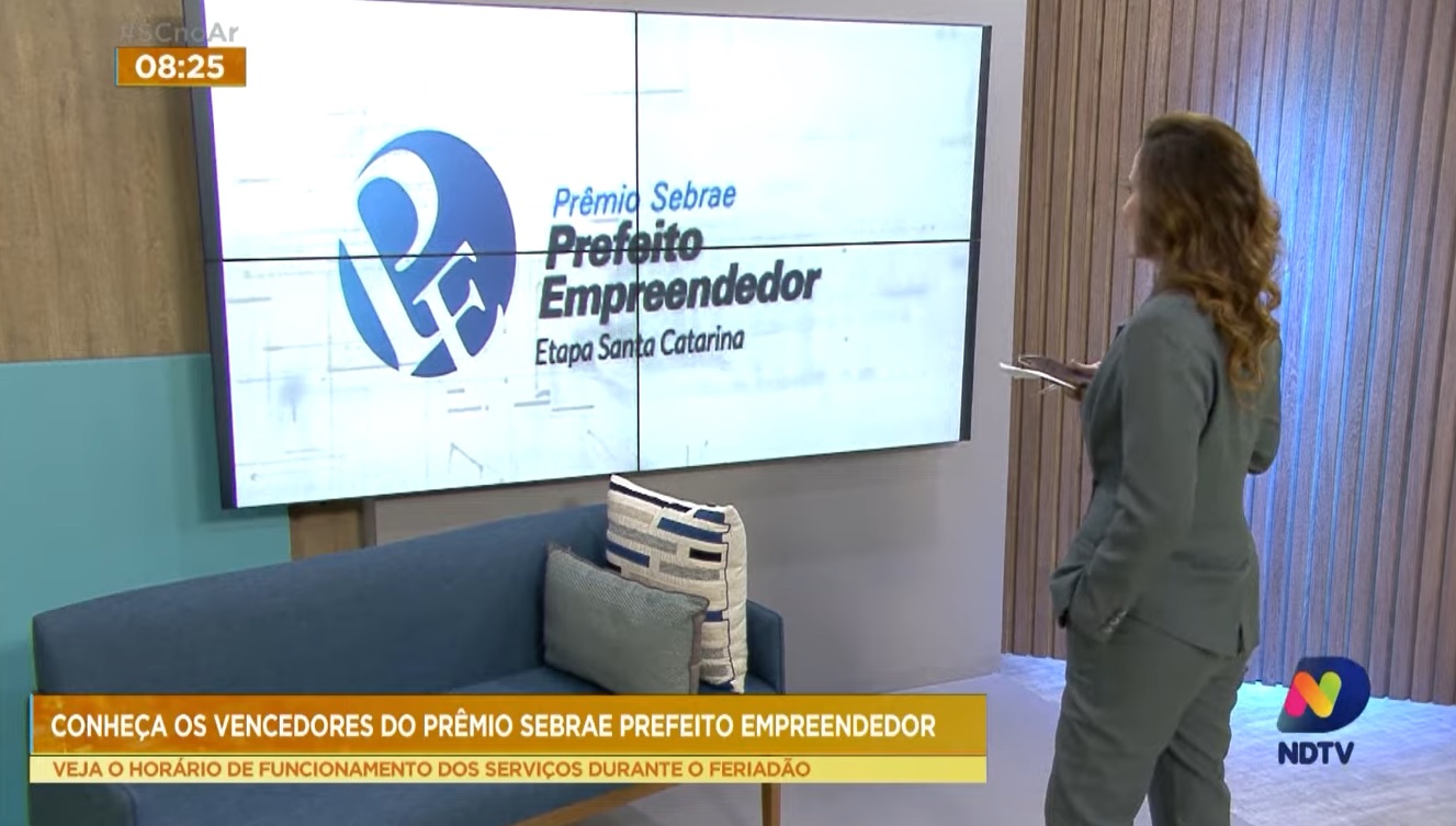 Vencedores XI Prêmio Prefeito Empreendedor do Sebrae-SC no SC no AR da ND TV