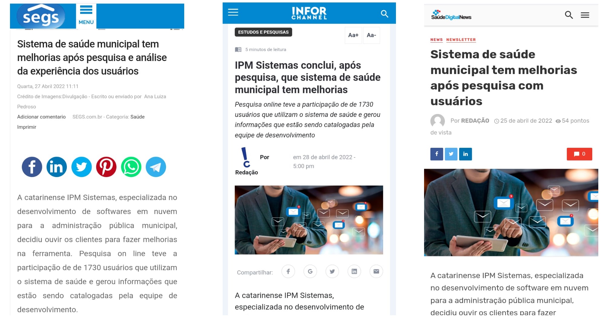 Sistema de saúde municipal tem melhorias após pesquisa e análise da experiência dos usuários