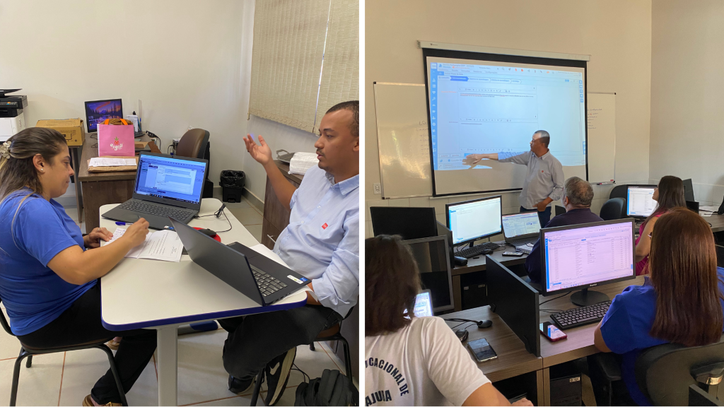 Equipe IPM treinou professores de Pirajuba para utilizar sistemas