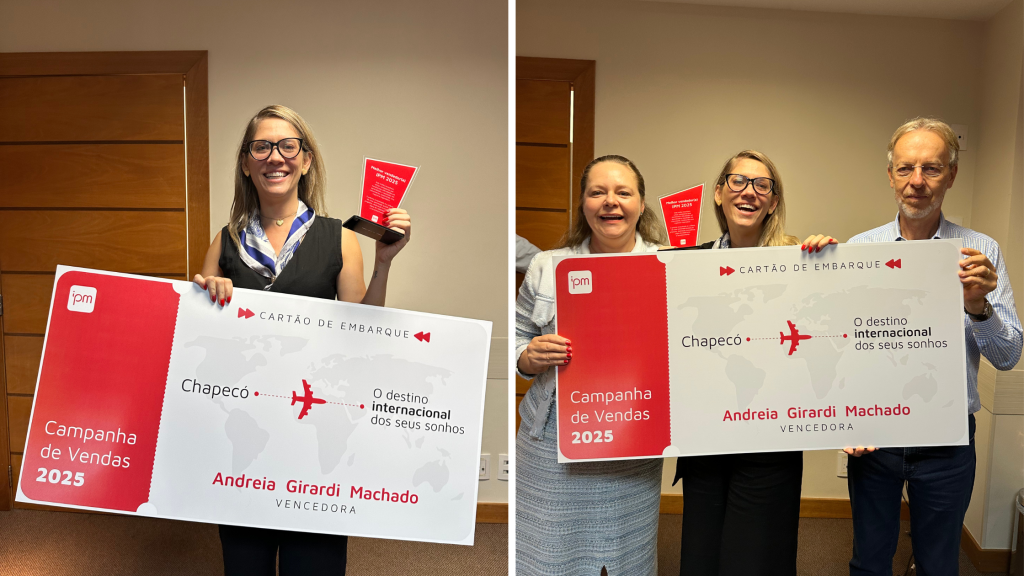 Andreia Machado foi a vendedora IPM premiada por recorde de vendas em 2025